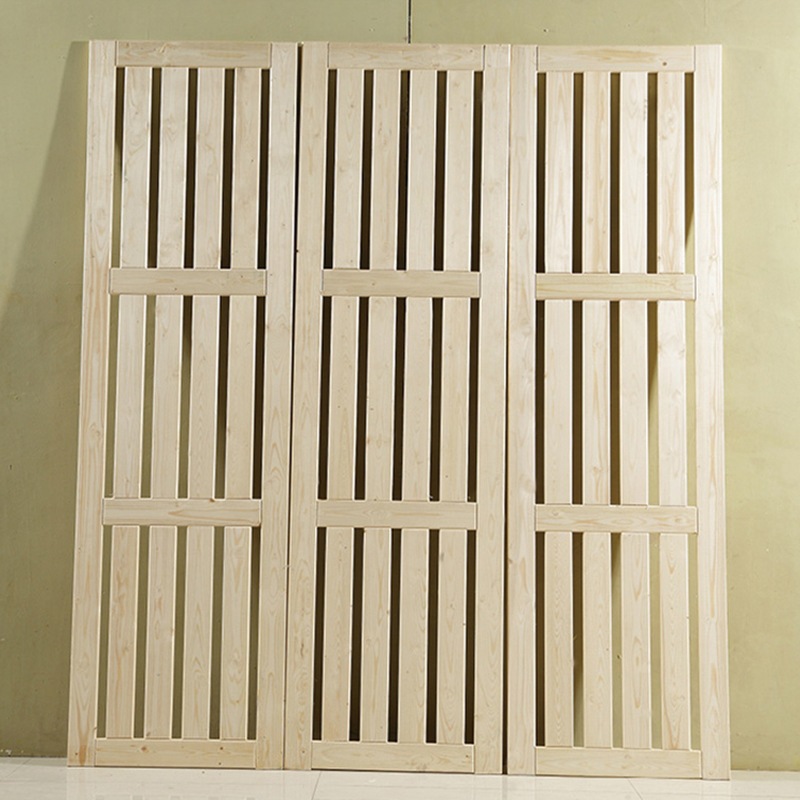 现货简约实木床松木护腰硬床板批发1.5米单人1.8米双人床厂家直销|ms