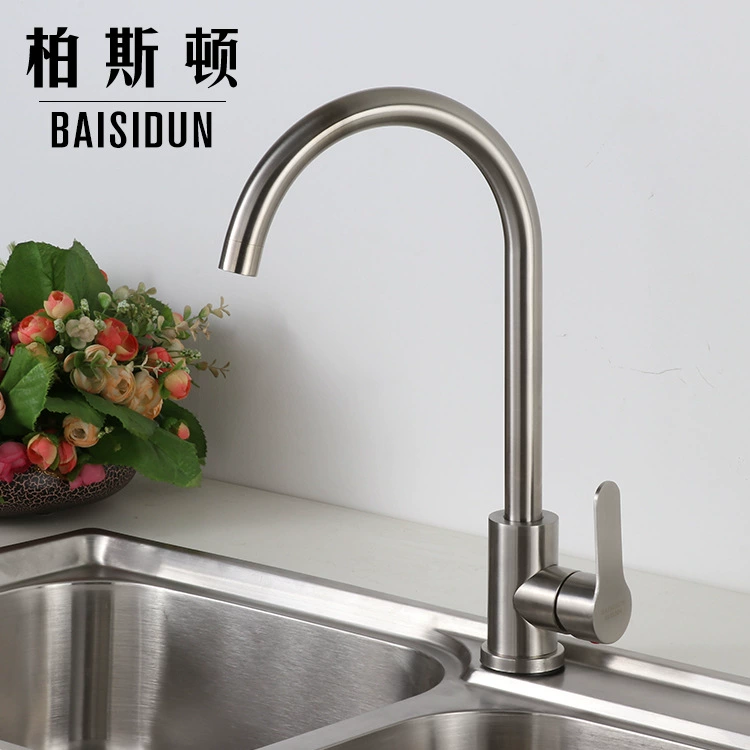 Нержавеющая сталь 304 Кавдин Basin Большая кухонная кран 360 градусов вращающийся кран из нержавеющей стали