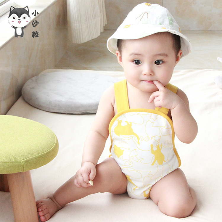 婴儿服装ins爆款夏季婴儿肚兜可爱新生儿爬服婴儿连体衣一件代发|ms