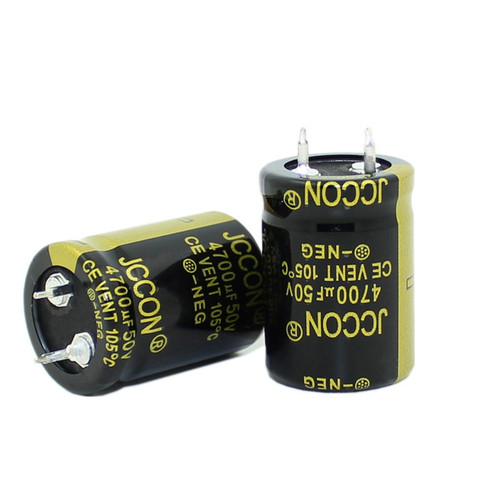 JCCON Black Gold Capacitor 50V 4700uf for audio amplifier filter aluminum electrolytic capacitor 22x30 