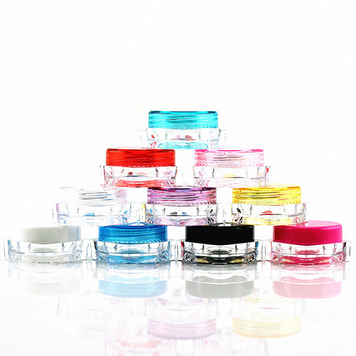 3g Cream Jar Face Cream Transfer Plastic Box Cosmetics Packaging Trial Set Sample Bottle 5ml Square Base New Model