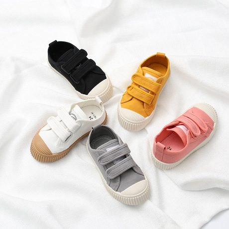 Giày trẻ em 2019 mùa xuân mềm đế mềm chống trượt giày thông thường Thời trang trẻ em Giày vải trẻ em Velcro nhà sản xuất bán buôn Giày vải trẻ em