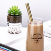Straw stainless steel, ecological milk tea from pearl