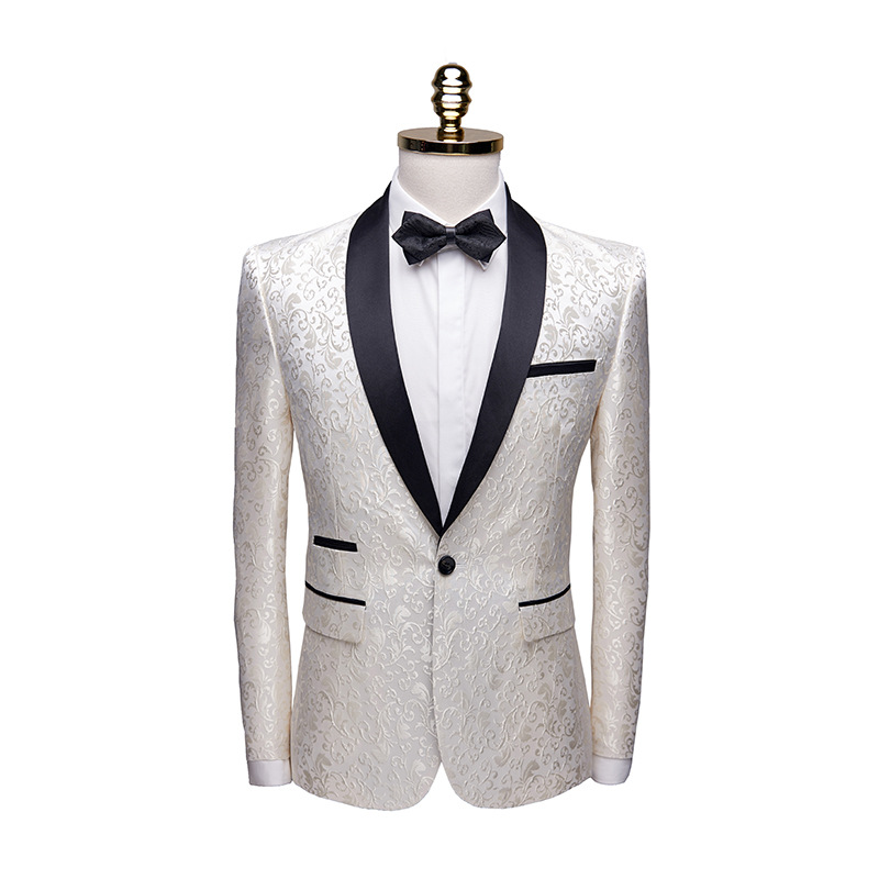 Men's Casual Suits Stage Suits Green Fru...