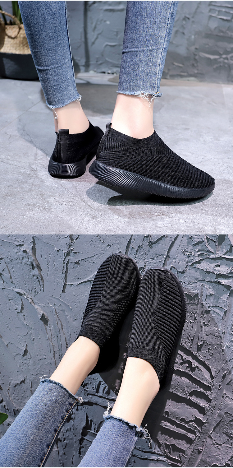 solid color mesh knitted shoes NSYBJ138880