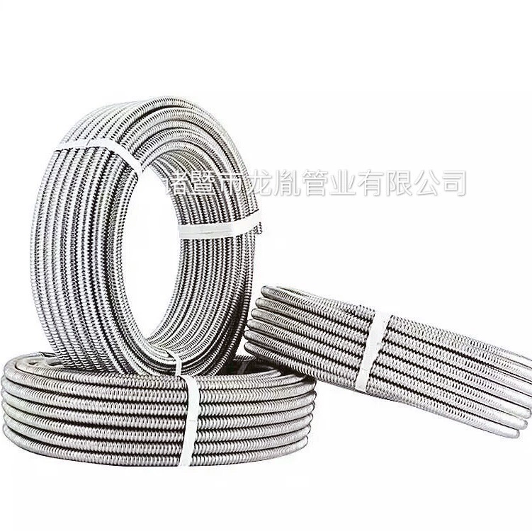 Сильфон из нержавеющей стали 304 4 точки 6 минут 1-дюймовый водонагреватель металлический впускной шланг труба с резьбой Взрывозащищенная катушка горячей и холодной воды