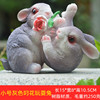 Rabbit, jewelry, decorations, animal model, resin, suitable for import