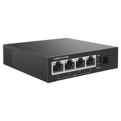 TP-LINK Pu Lian TL-FC314PB-20 гигабитный оптоволоконный трансивер один режим одно волокно 1SC+4GE (POE)