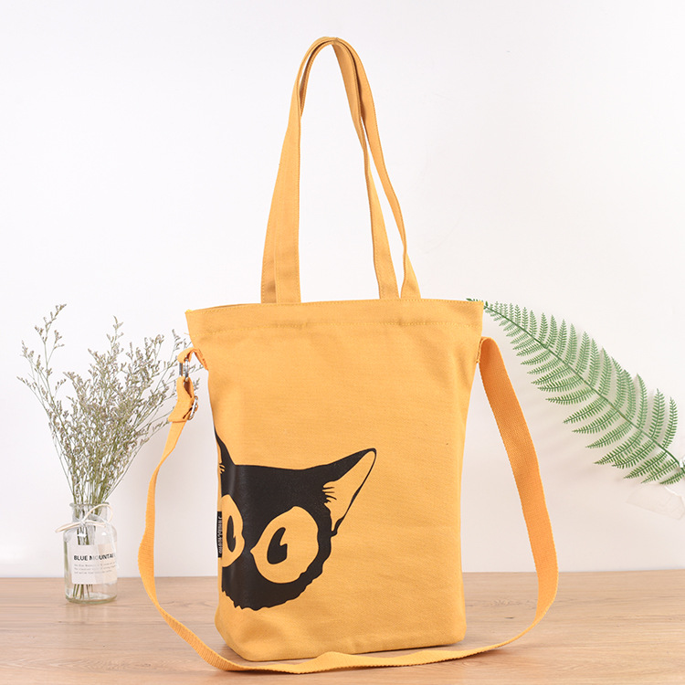 厂家批发单肩棉布袋 学生广告手购物袋 空白帆布袋可印logo