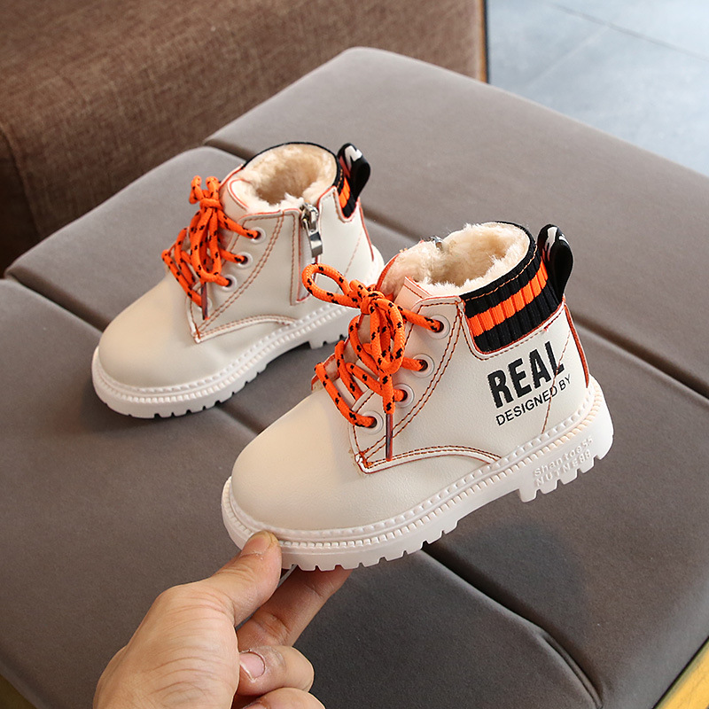 Vinter Nye Børn Drenge Mode Bomuld Martin til Piger Varme Sko Snestøvler Lynlås i Siden_voghion.com