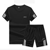 2018 Summer style man Quick drying Bodybuilding run Short sleeved shorts Athletic Wear suit leisure time suit