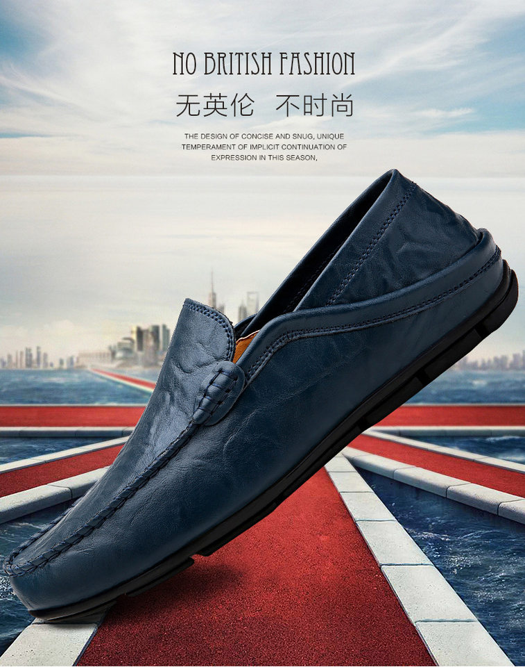 Giày lười nam da bò mặt mềm kiểu Anh, đế bằng, gót đạp được — 20138 Blue sapphire (phiên bản chất lượng cao), 20138 Màu nâu vàng (phiên bản chất lượng cao), 20138 Red Brown (phiên bản chất lượng cao), 20138 Trắng (phiên bản chất lượng cao) chi tiết 2