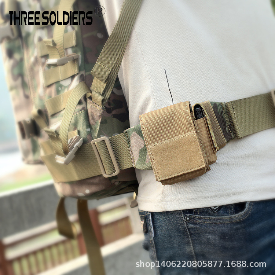 (2개) 군사 팬 스타일 담배 케이스 라이터 저장 가방 야외 전술 MOLLE 액세서리 가방 다기능 작은 허리 가방