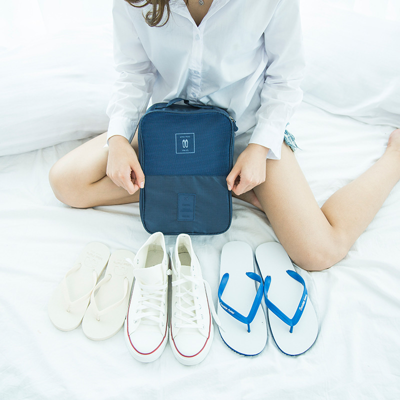 Manufactor Direct selling wholesale Korean Edition Portable travel Storage Shoes and bags Storage shoe box portable Shoe pouch
