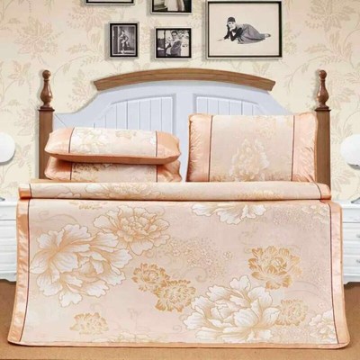 Manufactor Direct selling summer Ice silk seats Three-piece Suite 1.5 rice 1.8 M can be fold summer summer sleeping mat Will pin gift