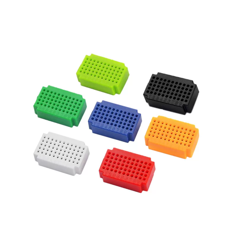 ZY-55 No-solder mini breadboard PCB circuit board w/o solder test board (seven-color set)