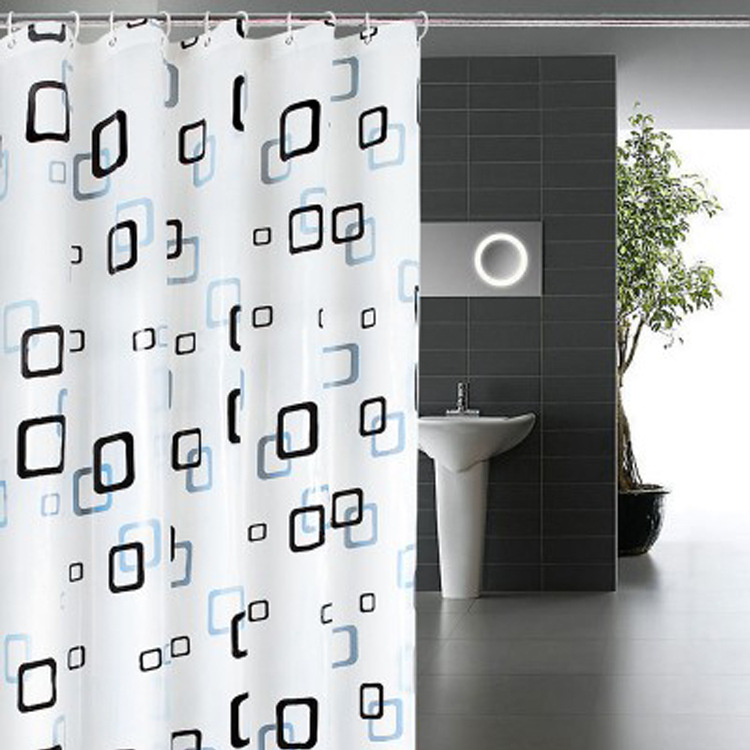 Bathroom Shower Curtain Set No-Nail Bathroom Door Window Curtain Partition Shower Fabric Simple Hanging Curtain