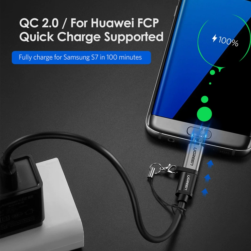 Кабель-адаптер USB-C к Micro USB Ugreen TYPE-C к Android