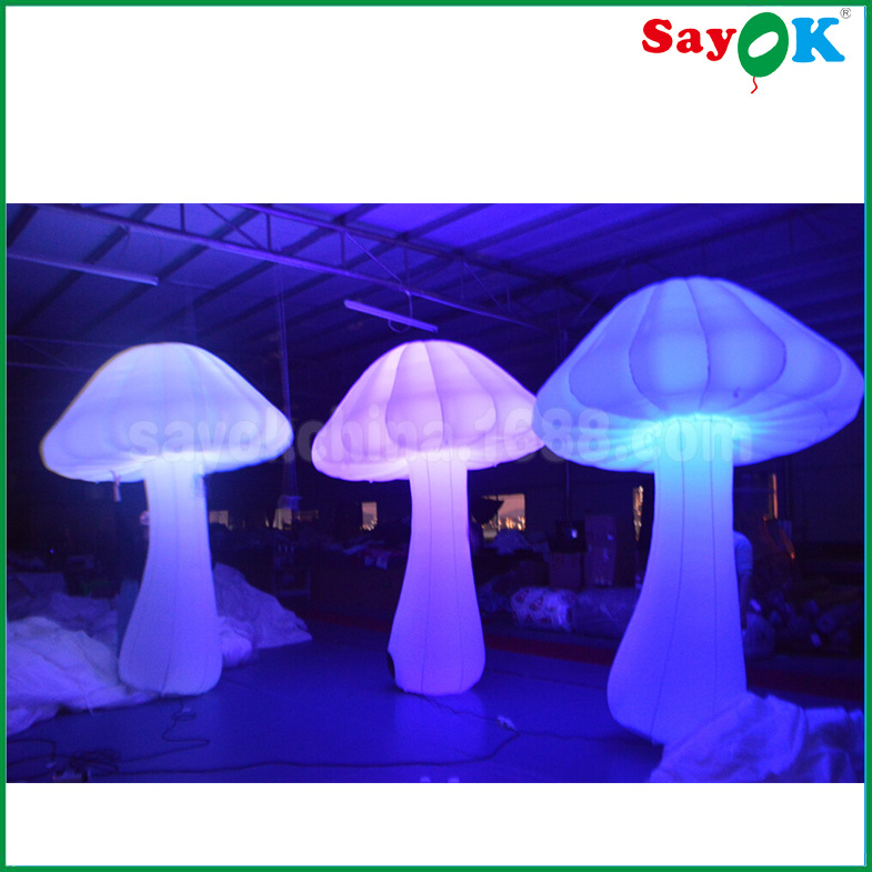 充气灯光蘑菇气模 酒吧 舞台 婚礼 派对 LED色彩装饰气模 可定制