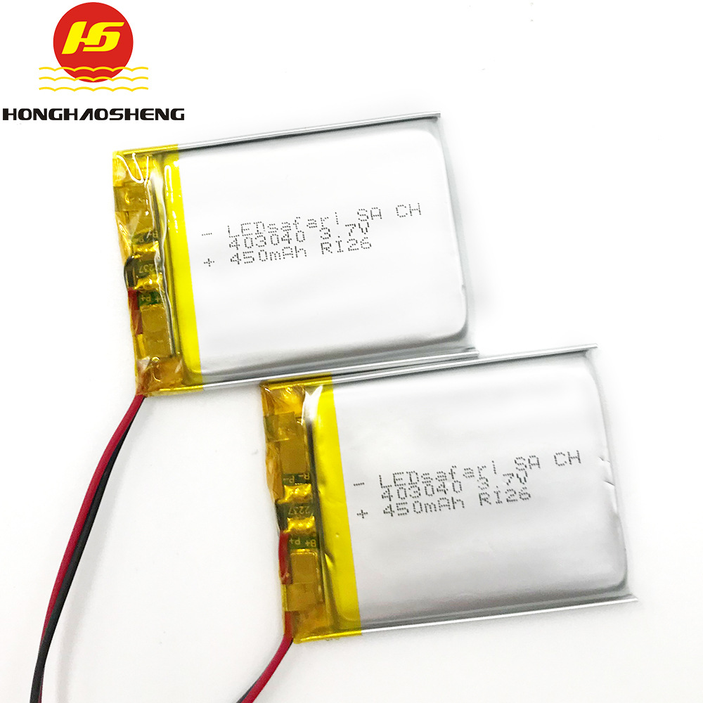 聚合物锂电池400mah3.7V洁面仪电池早读机电子卡片锂电池组