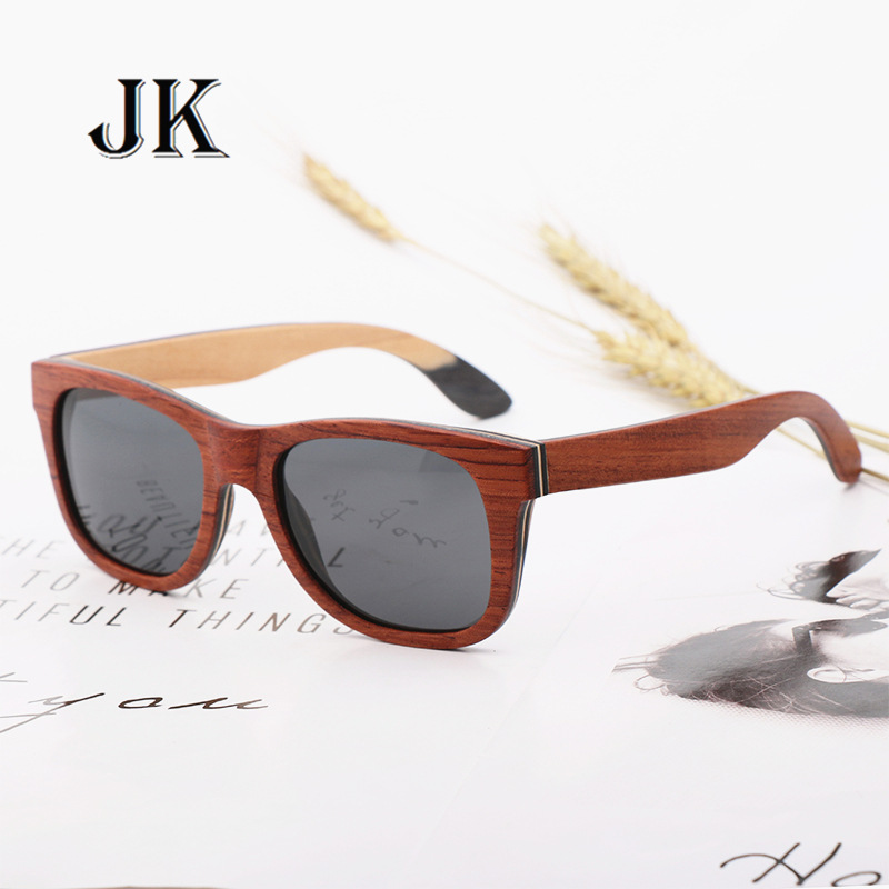 2024 new wooden glasses fashion men's and women's wooden polarized sunglasses manufacturers in stock can be engraved logo