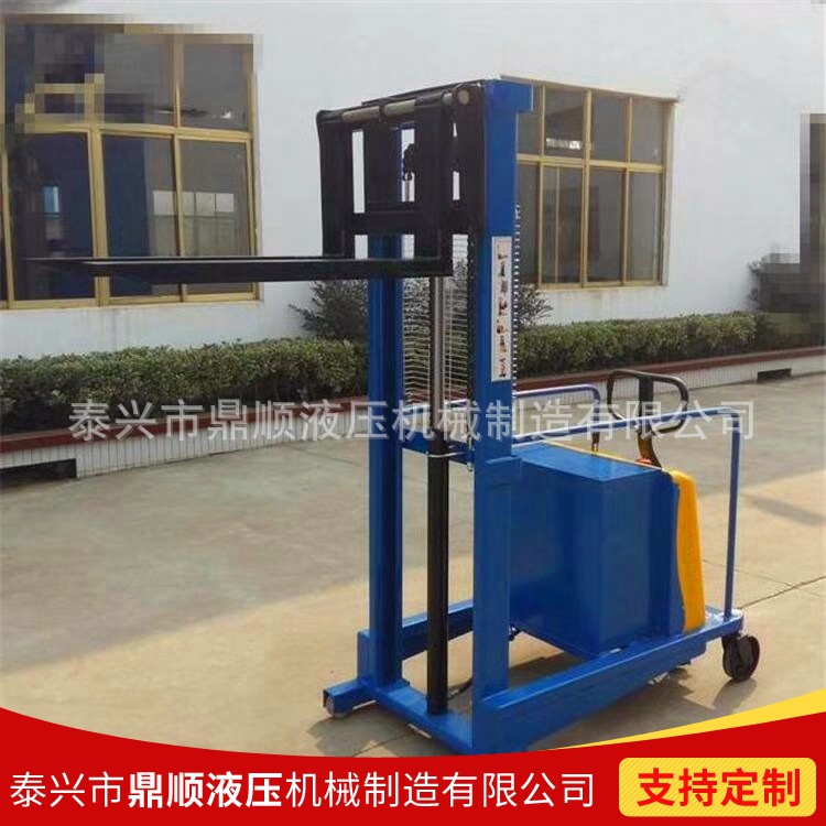 批发直销 半电动配重式堆高车 配重式无叉腿半电动升高车