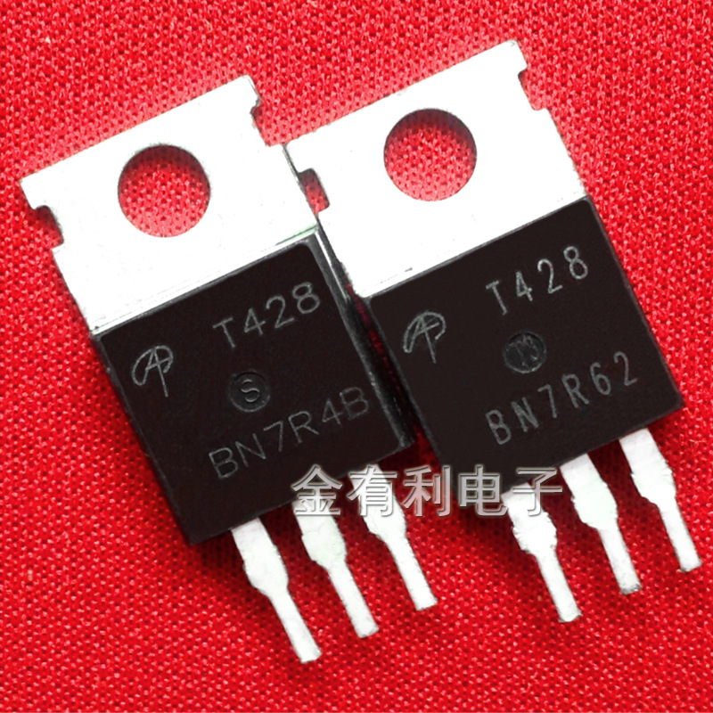 拆机T428 AOT428 80V75A TO220 MOS场效应管