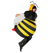 跨境供應蜜蜂節蜜蜂充氣服動物充氣衣服派對萬聖服裝節日搞笑抖音