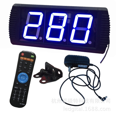 LED Countdown 4 inch 3 blue Timing support The height is 999 Timing Remote control operation programming