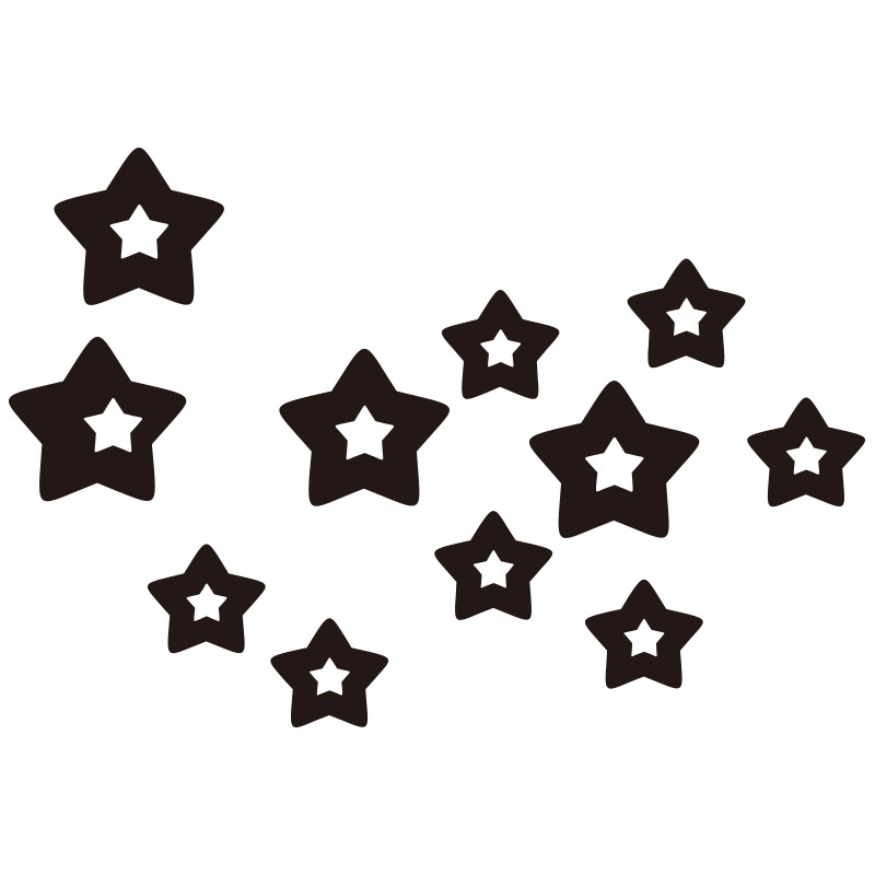 Acrylic Star Mirror Wall Stickers 3d Decorative Mirror Decals_voghion.com