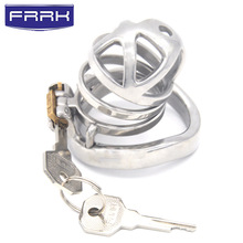 FRRK-05貞潔鎖創意不銹鋼鏤空弧環性愛房中情趣貞操鎖帶鳥籠
