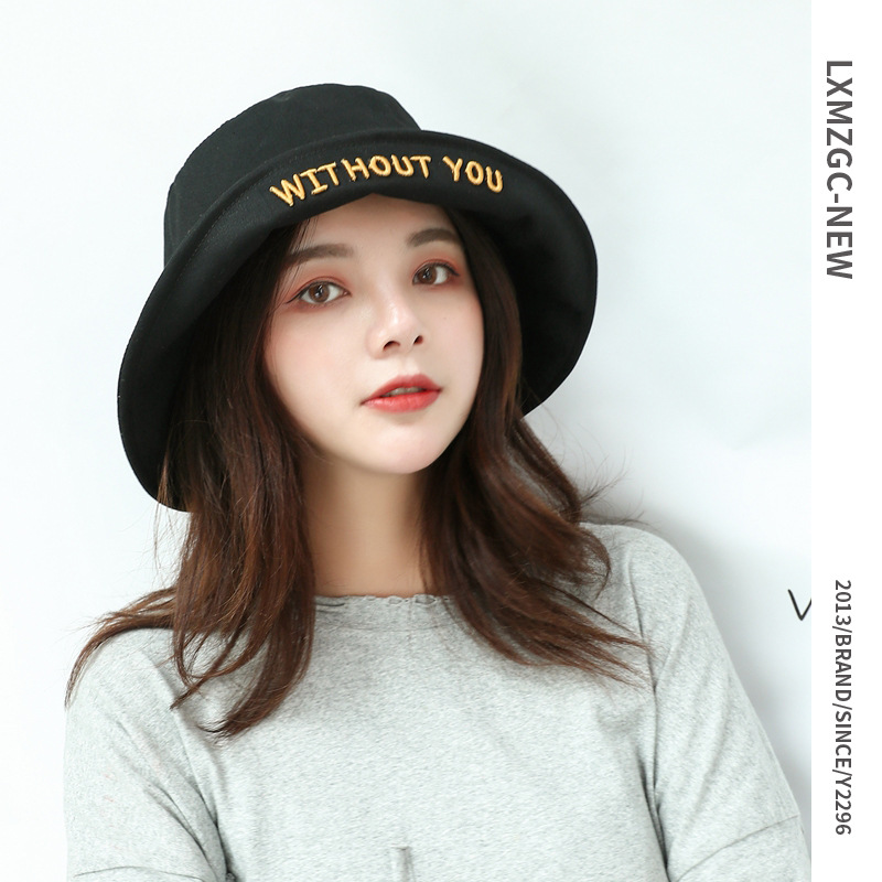 brim letter embroidery fisherman hat  NSTQ21403