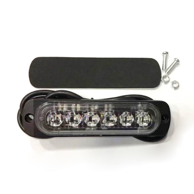 ultrathin 6LED truck Lights Mode Explosive flashing light Anti collision Lights yellow Red and blue white green