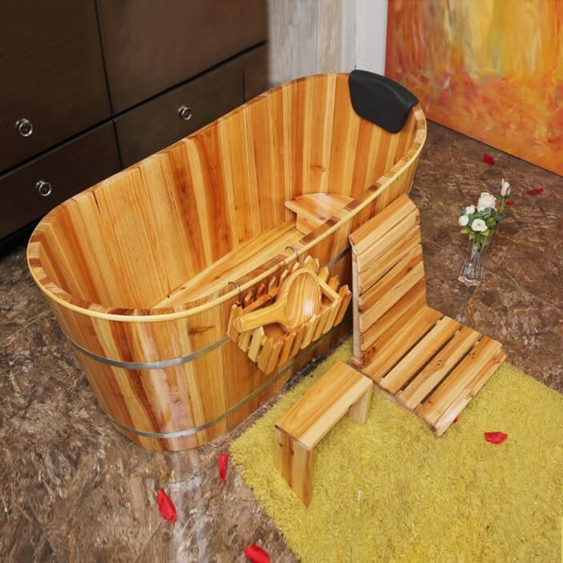 实木泡澡桶洗澡木桶成人浴缸家用熏蒸桶沐浴洗浴汗蒸木质桶批发|ru