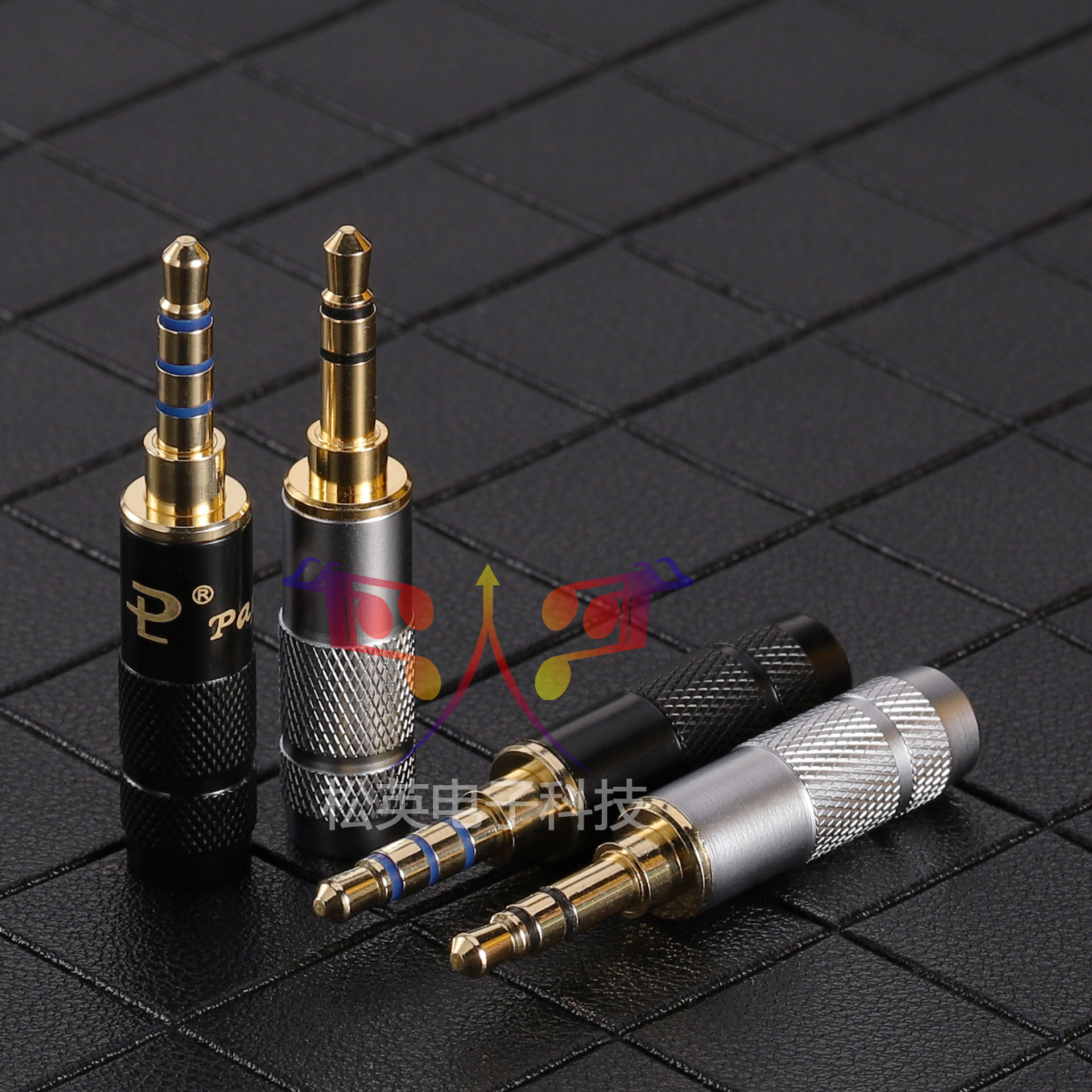 创雅宏 DIY3.5MM三节3.5蒂铜镀金直插维修发烧线 欧亚德3.5插