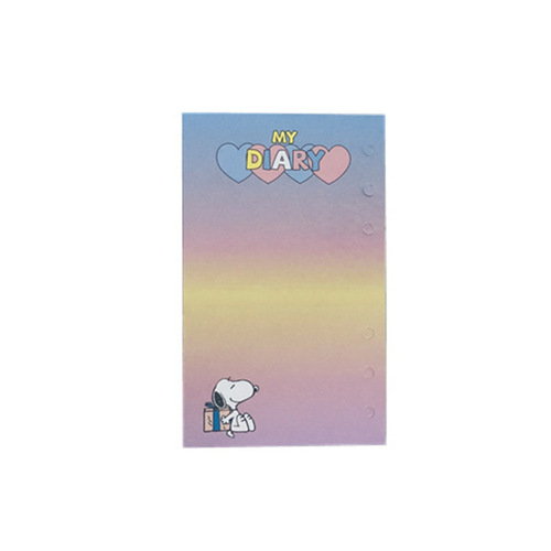 Korean ins replacement core loose-leaf Snoopy cartoon hand ledger inner page paper inner core diary notebook