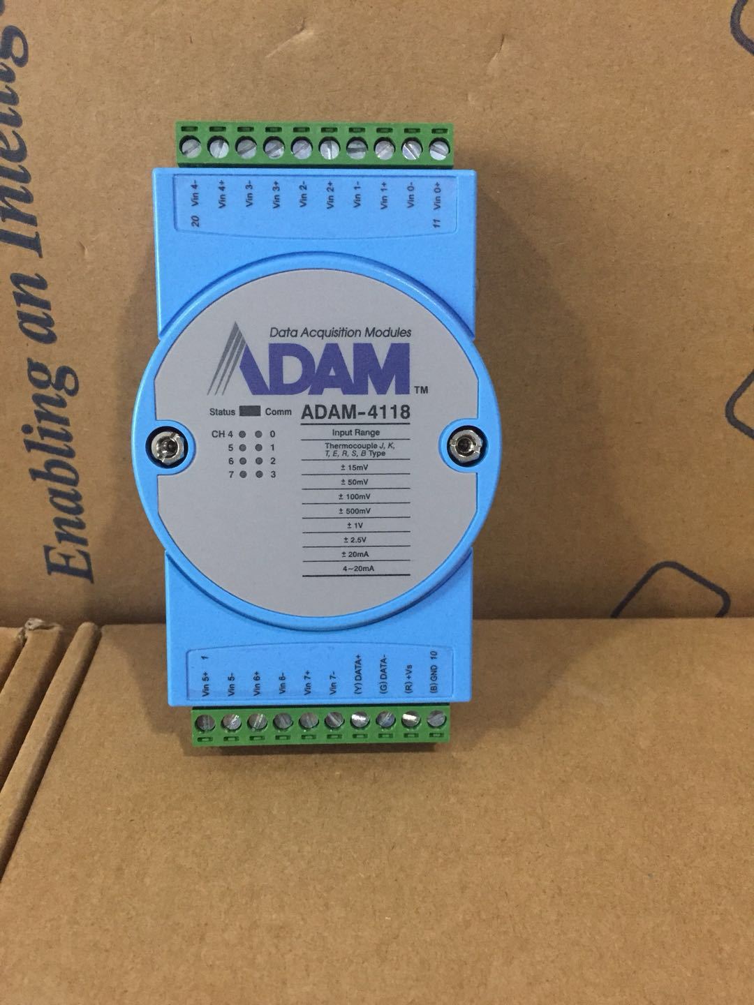 台湾研华8路热电偶输入工控机模块Modbus ADAM-4118抗噪性抗干扰