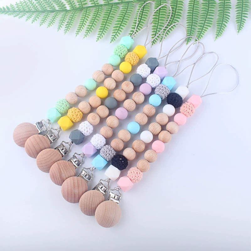 Children's pacifier, lanyard holder, silicone toy, chain, new collection
