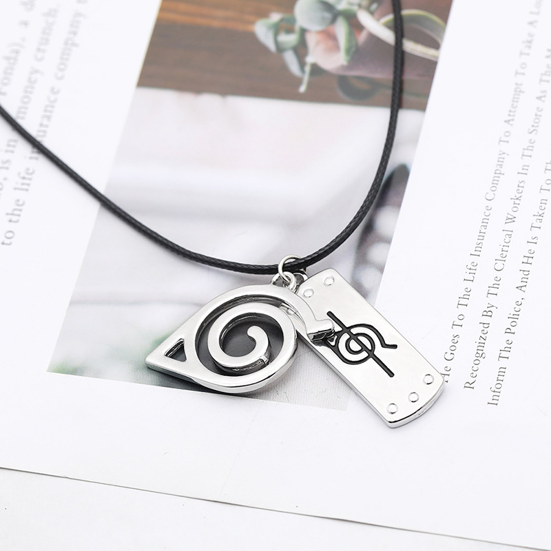 Fashion Vortex Tag Necklace Fashion Necklace Accessories Naruto Sign Rebel Ninja Necklace