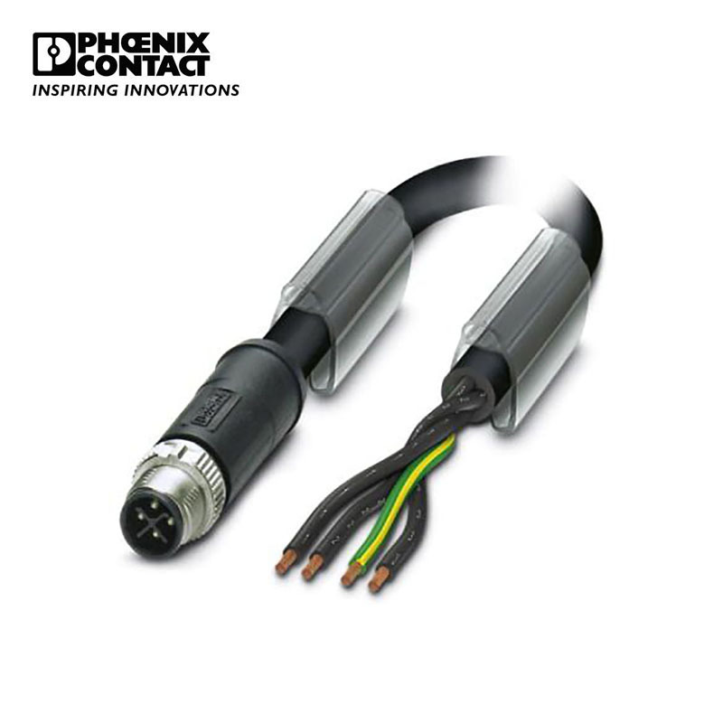 菲尼克斯 电源线 - SAC-4P-M12MSS/ 2,0-PUR PE - 1408836