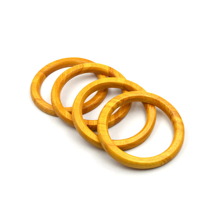 廠價供應木手挽配件外徑13.5CM內徑10CM手袋木手把箱包木手挽