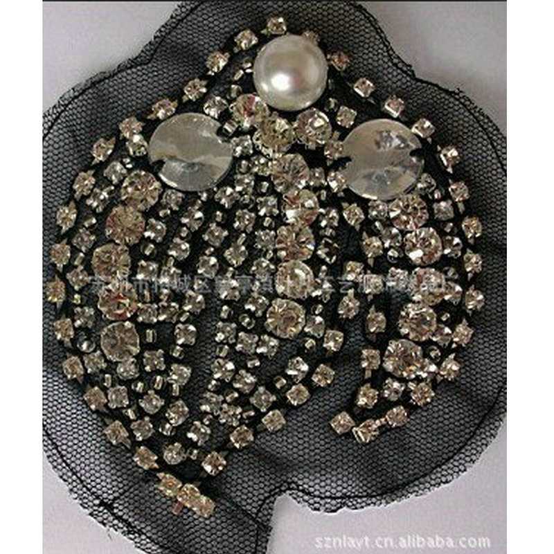 厂家供应手工钉珠花边衣服辅料服饰订珠配件