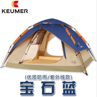 Full-automatic tent outdoor 3-4 Çadırlar - sapphire-blue-3-4-people