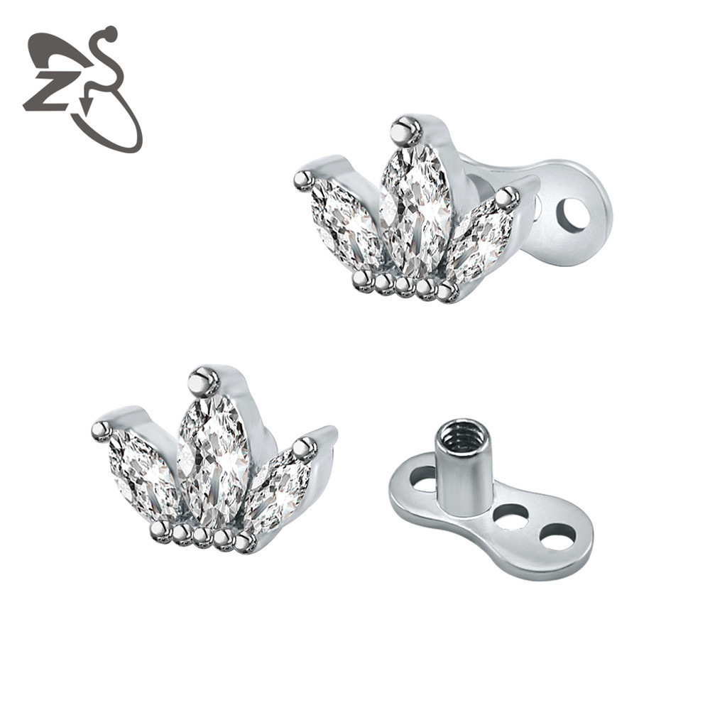 Labret stud lip piercing jewelry styling detail