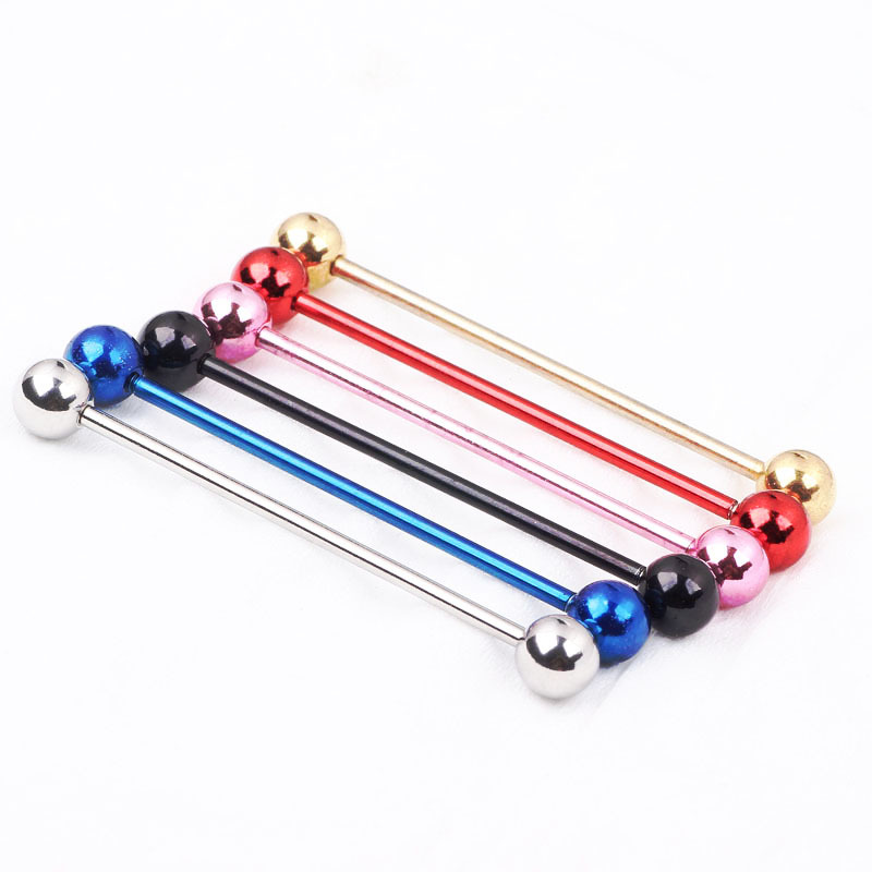 Fashion Solid Color Stainless Steel Earrings Ear Studs 1 Piece