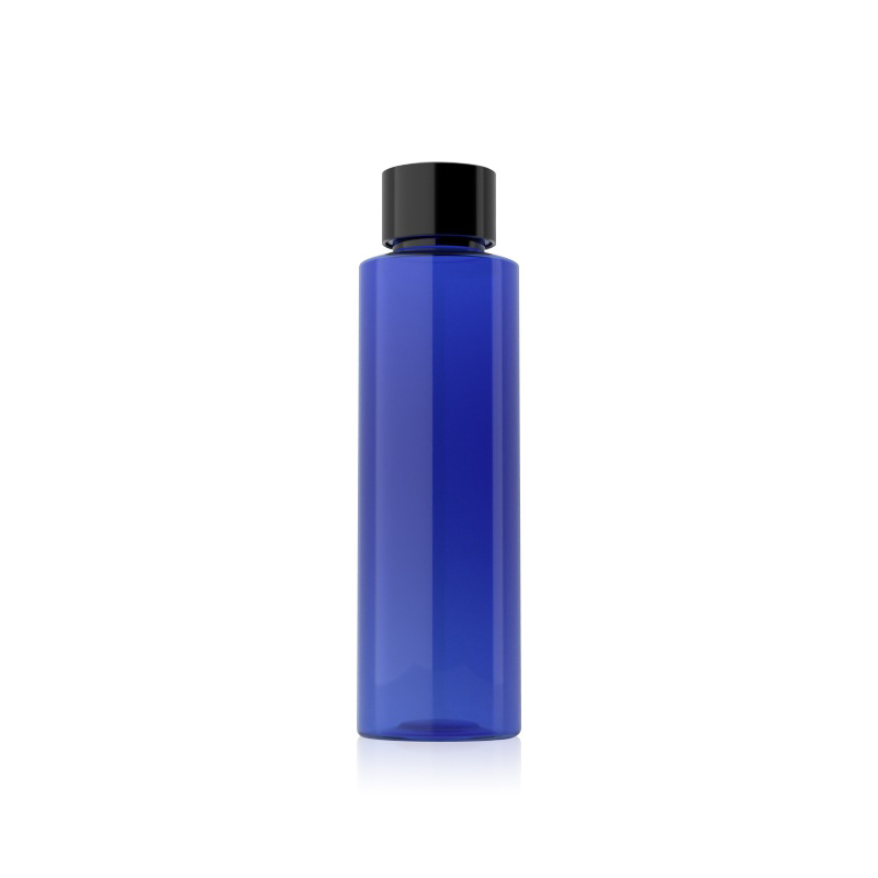 Langway 100ml botella de tapa plana botella de tapa botella de emulsión toner botella de botella de plástico PET botella de tapa común