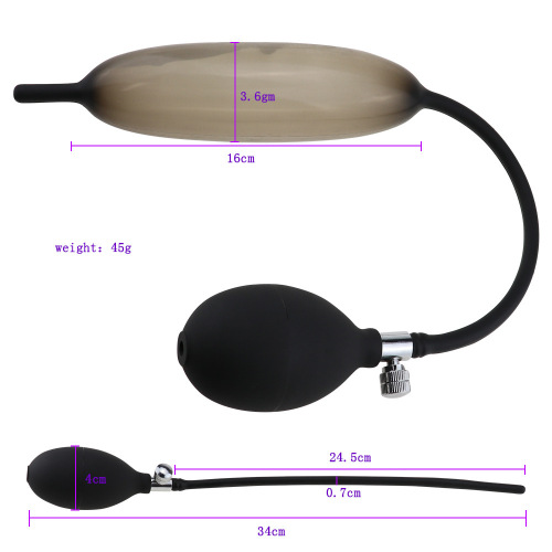 Adult sex toy inflatable expansion horse eye stick silicone urethral stimulation plug male masturbation device