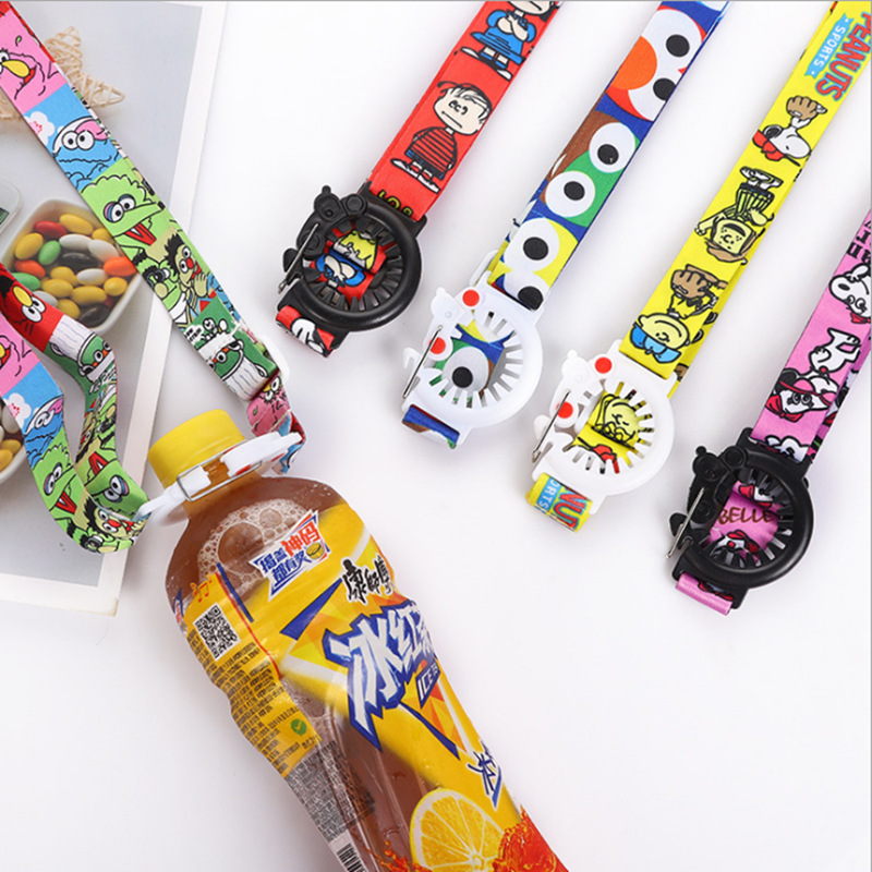 Nuevo Sesame Street botella de agua mineral Correa botella de bebidas correa de crossbody botella de bebidas correa de hombro correa de botella de agua portátil