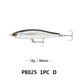 8 Colors Sinking Minnow Fishing Lures Hard Baits Fresh Water Bass Swimbait Tackle Gear