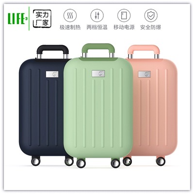 创意新款usb充电便携迷你多功能充电宝 行李箱暖手宝移动电源